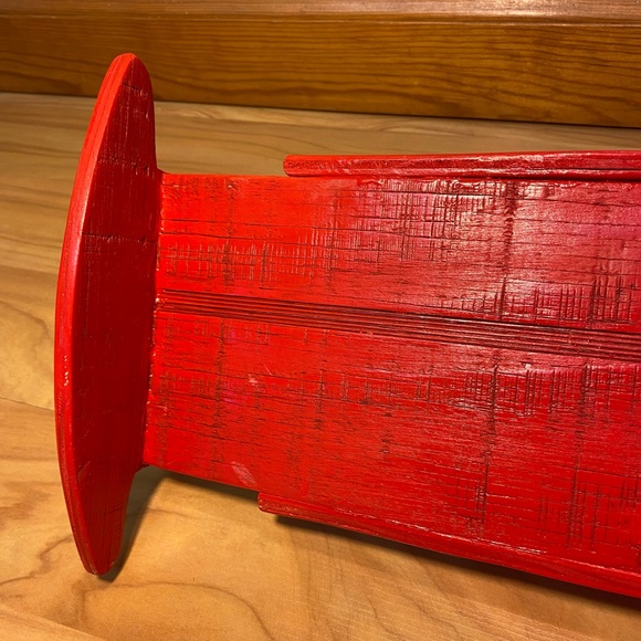 Vintage Handmade Wooden Rocking Doll Cradle - Picture 6 of 12